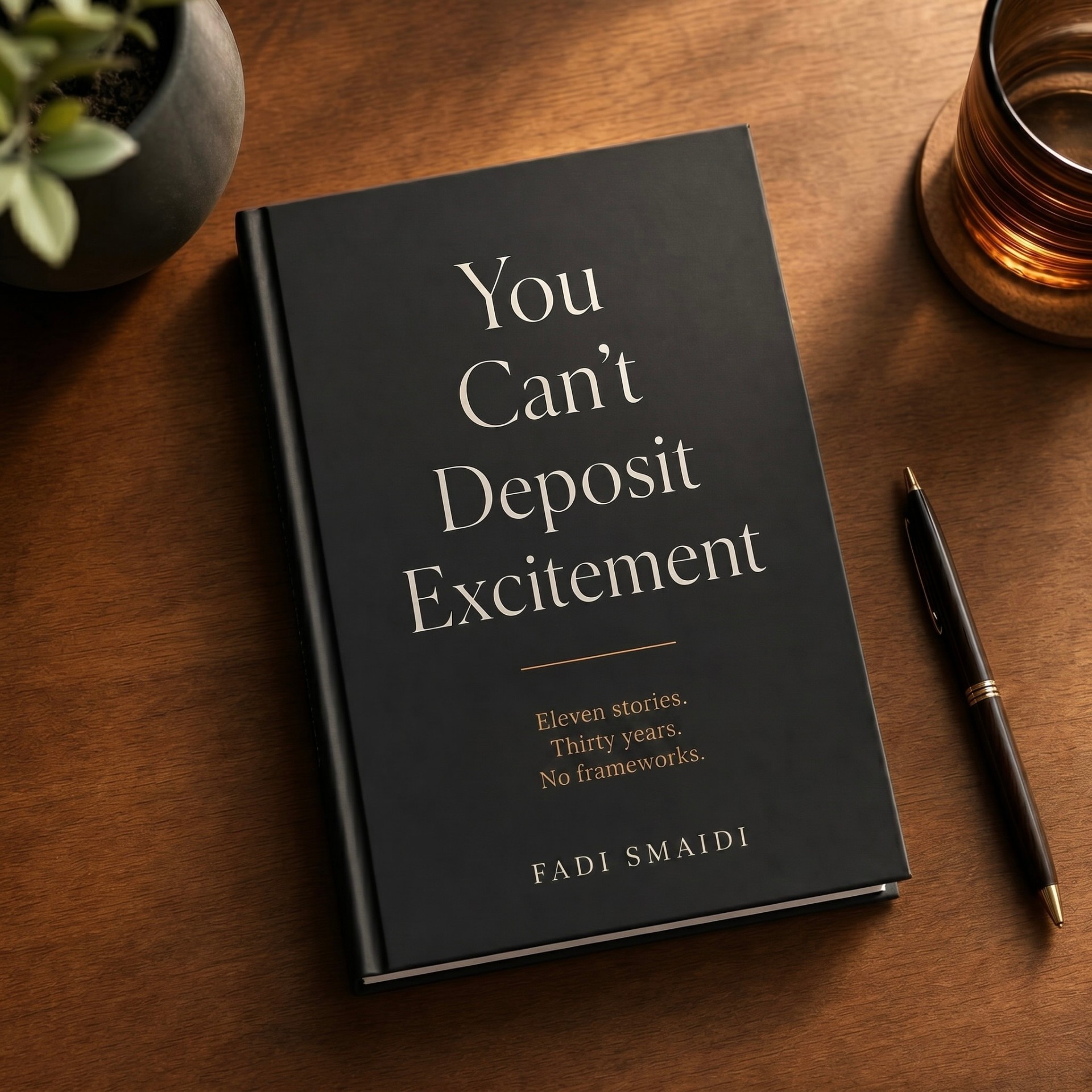 Book cover: You Can't Deposit Excitement