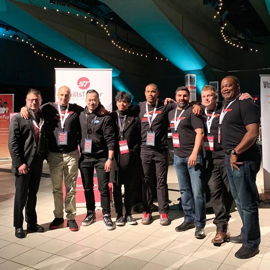 With the team. The work is never done alone.